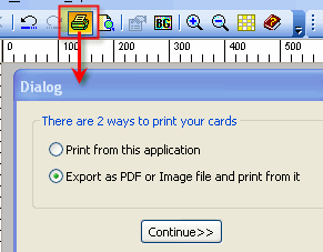 Two ways to print cards